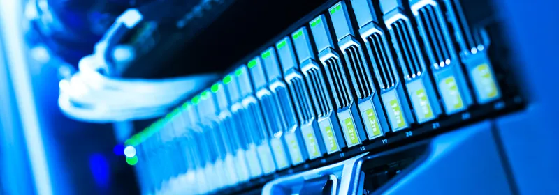 Rack server drive bays with activity lights